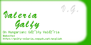 valeria galfy business card